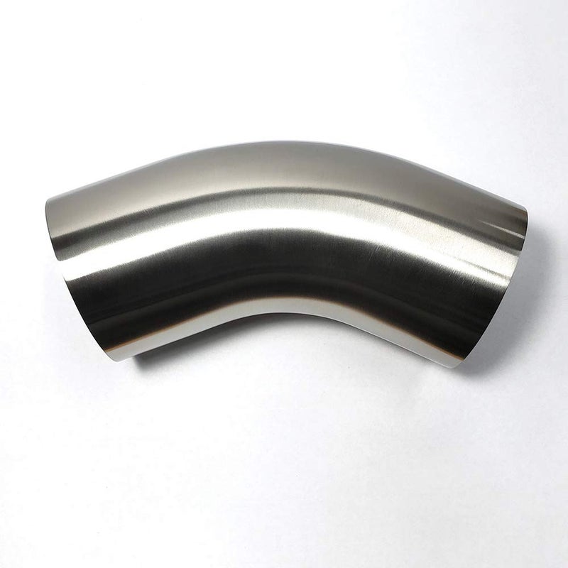 Stainless Bros 4" Stainless 45Â° Mandrel Bend Elbow - 1.5D Loose Radius - 16GA/.065" Wall - 2" Legs - SS304 - Exhaust Fabrication - Image 1